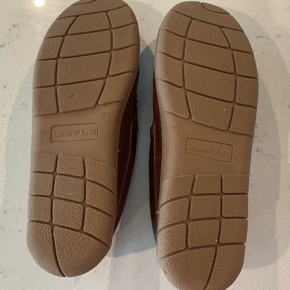 Lands’End Blake Shelton Men’s Plaid Leather Slippers size 12 Excellent Condition - Picture 4 of 4